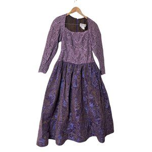 Michael Casey Purple Lace Mother of The Bride Dress 6 8